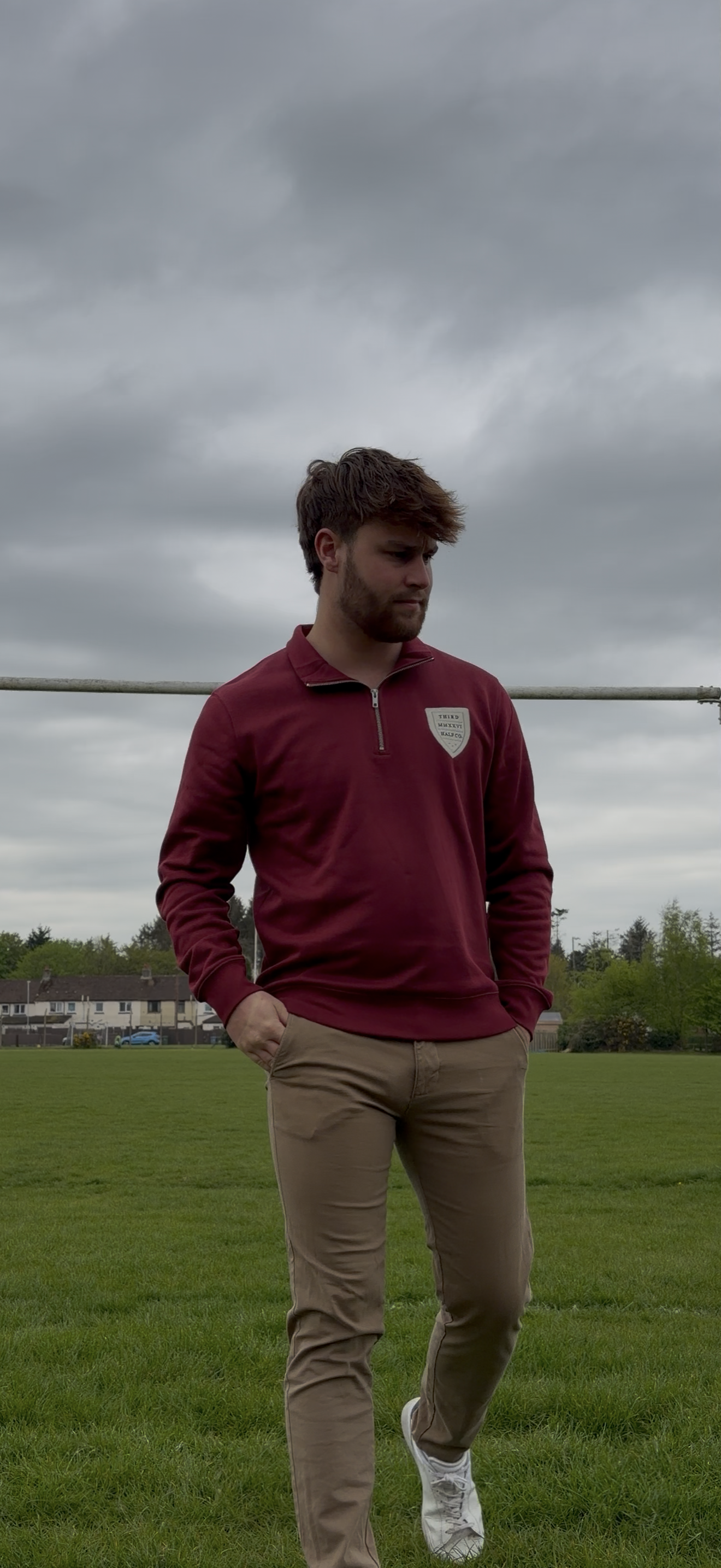 Third Half Co. Heritage Quarter Zip - Burgundy
