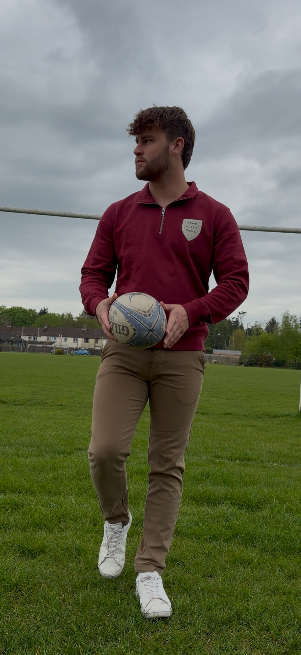 Third Half Co. Heritage Quarter Zip - Burgundy